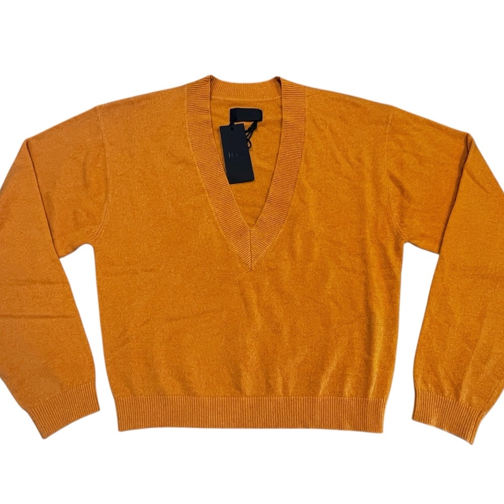 RtA Alba Cashmere Cropped Jumper Orange‎ Sweater Size XS Streetwear French NWT